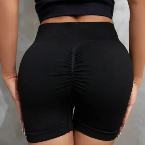 Miniatura 5 de VEEJION Pantalones cortos de ciclismo para mujer, cintura alta, entrenamiento, gimnasio, atlético, pantalones cortos de 4 pulgadas