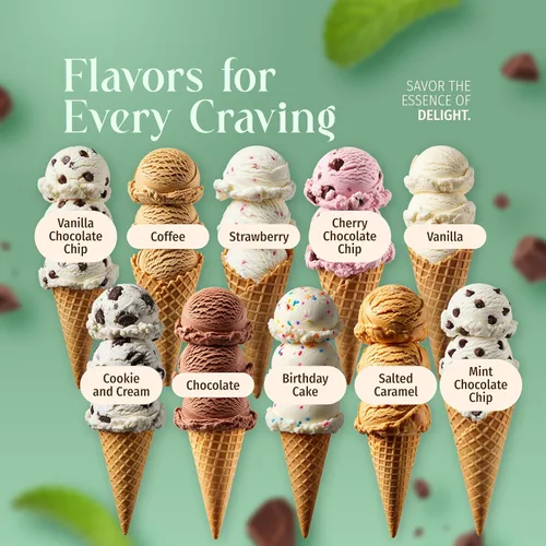 Miniatura 5 de Triple Scoop - Mezcla de helado de chocolate de menta prémium para hacer helados. Simple, fácil, delicioso. De mezcla gourmet a máquina en 5