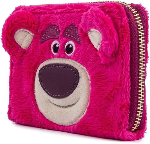 Miniatura 4 de Loungefly Disney Pixar Lotso Sherpa cartera de felpa con cremallera