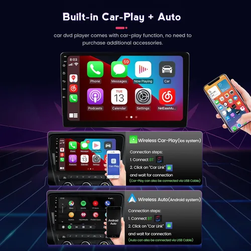 Miniatura 3 de MekedeTech Radio de coche Android 12 para Toyota Camry 2007 2008 2009 2010 2011 soporte inalámbrico Carplay Android Auto, pantalla táctil