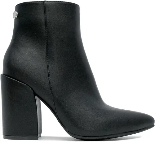 Miniatura 3 de Nautica Botas de invierno con tacón de bloque para mujer, punta puntiaguda, cremallera lateral media, Yeva