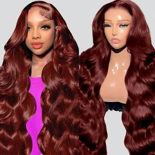 Miniatura 11 de QZOQZO Pelucas de encaje frontal 13x6 de cabello humano, prearrancadas, densidad del 180%, onda corporal, HD, frontal de encaje, sin pegamento