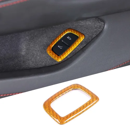 Miniatura 7 de Cubierta de botón de interruptor de maletero de fibra de carbono real compatible con Chevrolet Corvette C8 2020-2024, accesorios de marco de panel