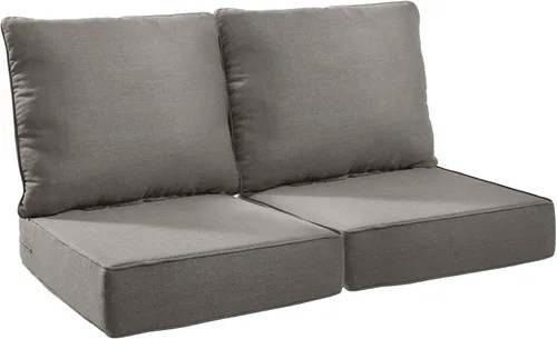 Miniatura 40 de Rilyson Cojines de patio para muebles de exterior, 22 x 24 pulgadas, respaldo alto y asiento profundo, cojín de exterior para sillas de patio, sofá