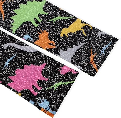 Miniatura 57 de HOZIY - Leotardos de manga larga para niñas, de gimnasia, para niños pequeños, trajes florales de unicornio, galaxia, arco iris, patrón de rayas