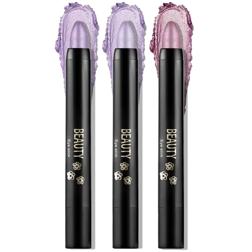 Miniatura 13 de Boobeen Lápiz de sombra de ojos impermeable, lápiz de sombra de ojos en crema brillante para maquillaje de ojos con purpurina, fácil de usar (012#)