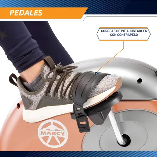 Miniatura 7 de Marcy Home Fitness - Bicicleta de ejercicio personal con resistencia magnética ajustable para entrenamiento cardiovascular y entrenamiento de Cobre