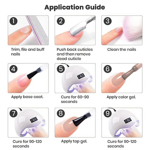 Miniatura 7 de RARJSM - Esmalte de uñas en gel, color rosa sucio nude, 15 ml, requiere secado con lámpara UV o LED, transparente, suave, tono de piel, manicura