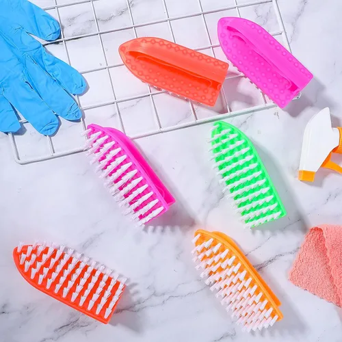 Miniatura 7 de Eaasty Paquete de 24 cepillos de limpieza para limpieza, agarre cómodo, cerdas rígidas, suministros de cepillo de limpieza, herramientas