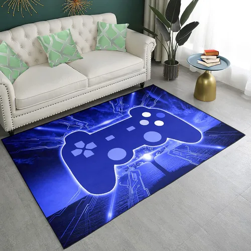 Miniatura 13 de BATATADOCE Alfombras de videojuegos para dormitorio de niños, alfombras para sala de juegos, decoración de juegos para niños, alfombra de área