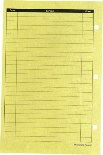 Miniatura 2 de Tarjetas amarillas para estilista, libro de registro de clientes (100 por paquete, 5.5 x 8.5 pulgadas), libro de registro para tarjetas de perfil