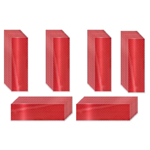 Miniatura 18 de Cinta reflectante blanca de 4 pulgadas, adhesivo de seguridad de advertencia impermeable para exteriores (10 pies)