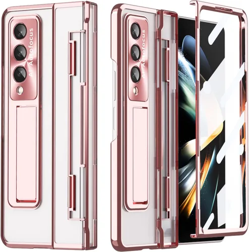 Miniatura 9 de Miimall Funda compatible con Samsung Galaxy Z Fold 5 con protección mejorada de bisagra, película de lente de cámara, protector de pantalla frontal