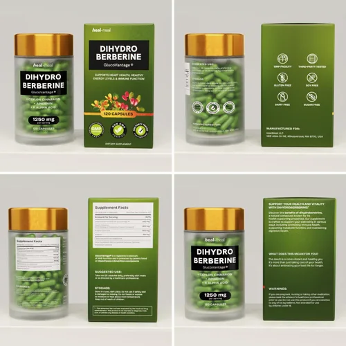 Miniatura 9 de Suplemento de Dihidroberberina HealMeal - Berberina Deshidro Orgánica - Suplemento Súper Berberina con Canela de Ceilán y Ácido Alfa Lipoico R