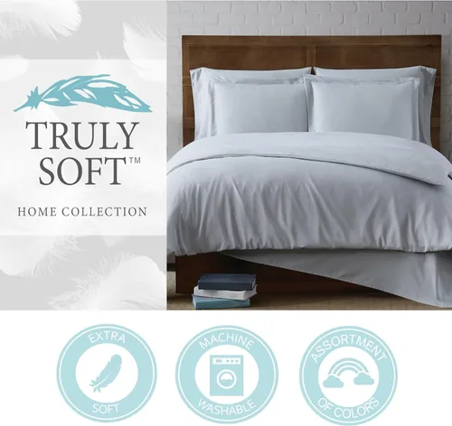 Miniatura 10 de Truly Soft Everyday Juego de funda nórdica y fundas de almohada, color gris, tamaño King