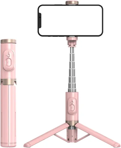 Miniatura 10 de Palo selfie de 72 pulgadas, trípode todo en 1, kit de video con control remoto inalámbrico integrado, portátil, ligero, trípode extensible