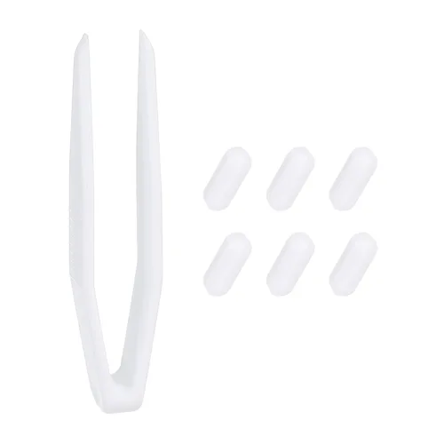 Miniatura 22 de PATIKIL Barra agitadora magnética, 0.394 x 0.236 pulgadas, 6 piezas de PTFE magnético, barra mezcladora magnética para vaso de precipitados de fondo