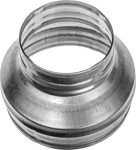 Repa Market Reductor de conducto redondo macho de 4 a 3 pulgadas - Acoplador/aumentador de tubo de acero galvanizado - Acoplamiento para sistemas de
