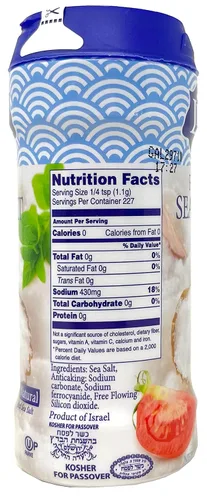 Miniatura 2 de LiOR Sal marina fina de 8.8 onzas, paquete de 2 – Pequeño coctelero de sal marina de mesa, Kosher Sea Salt Kosher para Pascua