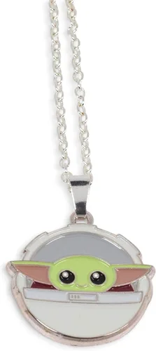 Miniatura 2 de Star Wars The Mandalorian, The Child - Collar de cadena con colgante de esmalte de 24 pulgadas