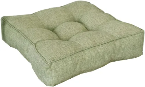 Miniatura 25 de Cojín cuadrado sólido de 16 pulgadas para silla, estilo tatami, cojín antideslizante y grueso, tapete suave para silla de oficina, cocina, comedor