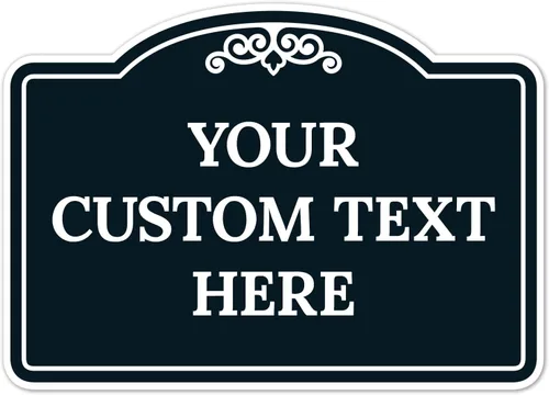 Miniatura 34 de Letrero decorativo personalizado, letrero de metal personalizado para negocios, entrada, hogar, Airbnb, placa de puerta de oficina, fondo negro, 8 x