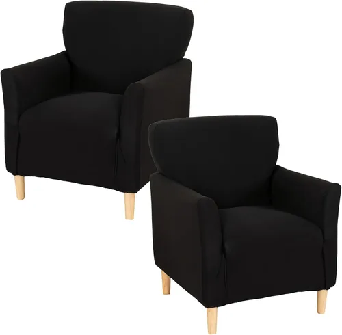 Miniatura 73 de Fundas estampadas para sillón de banquete fundas suaves para sillón de 1 pieza, fundas elásticas para silla de sala de estar, funda antideslizante