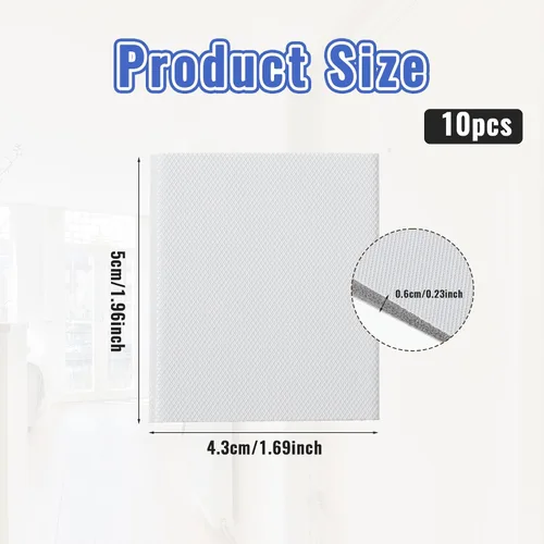 Miniatura 2 de TIESOME 10 sellos de esquina de puerta, sellos autoadhesivos para esquinas de puerta, burletes de espuma, para sellar marcos de puertas, tapones