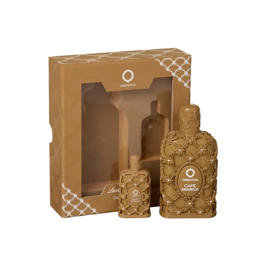 Miniatura 3 de Orientica Luxury Cafe Arabica - Set de regalo de perfume de 2 piezas - Notas de vainilla, caramelo, café, helado - Perfume Árabe Oriental Gourmand