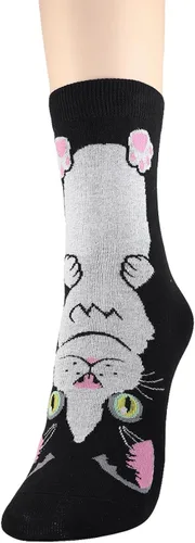 Miniatura 2 de DEARMY Calcetines de gato para mujer, regalos para mujeres y adolescentes, calcetines de diseño divertido, los mejores regalos de Navidad