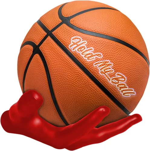 Miniatura 9 de Soporte de pelota montado en pared – Resina premium – Exhibición de baloncesto, fútbol, fútbol americano – Cuelga pelotas de forma segura