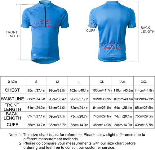 Miniatura 6 de INBIKE Maillots de ciclismo para hombre que absorbe la humedad, manga corta, secado rápido, camiseta de ciclismo de manga larga transpirable