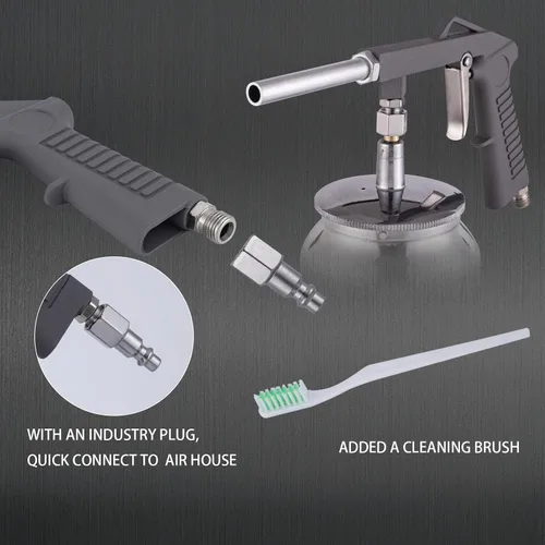 Miniatura 3 de Pistola pulverizadora de revestimiento inferior de aire con ventosa de alimentación, aplica revestimiento de revestimiento de caja de camión, capa