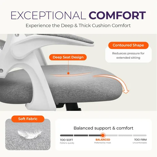 Miniatura 4 de NEO CHAIR Escritorio de oficina para videojuegos, silla ergonómica para computadora con soporte lumbar para la espalda, ruedas giratorias de altura