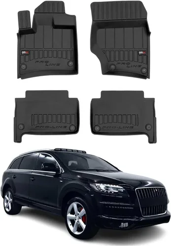 OMAC Alfombrillas prémium para Audi Q7 2007-2015, resistentes para todo tipo de clima, 4 unidades