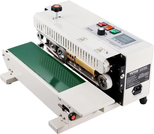 Miniatura 12 de Máquina selladora de banda continua para bolsas VEVOR, ancho de sello de 0.24-0.47 pulg/6-12 mm, máquina selladora de banda horizontal con control