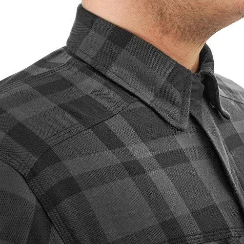 Miniatura 12 de SHIMA RENEGADE MEN 2 Camisa de motocicleta para hombre – Chaqueta de franela de motociclista a cuadros blindados con fibra QL – Aramida y capa