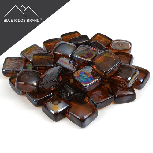 Miniatura 3 de Cubos reflectantes de vidrio para hoguera, vidrio de grado profesional para hoguera, roca de vidrio de 1 pulgada, piedras de vidrio, hoguera de gas
