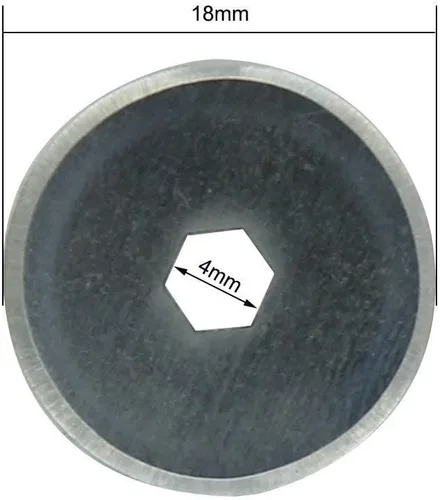 Miniatura 4 de AUTOTOOLHOME Cuchillas de corte rotativas de 0.709 in, paquete de 10 cuchillas rotativas de repuesto, tela de corte, acolchado, álbum de recortes