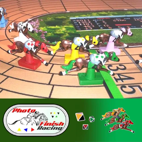 Miniatura 6 de Photo Finish Horse Track Racing Juego de mesa Mejor nuevo juego de fiesta de salón divertido Edición clásica Caballos mejorados