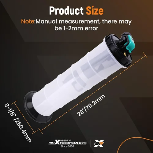 Miniatura 7 de maXpeedingrods Extractor de fluido manual de 2.5 galones/9.5L, bomba extractora de aceite automotriz, bomba de llenado de transmisión, cambiador