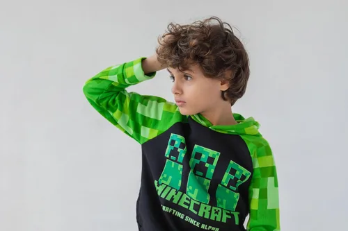 Miniatura 5 de Minecraft Sudadera con capucha de forro polar para niños pequeños a niños grandes (4-18-20)