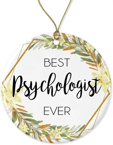 Adorno de Navidad para psicólogo, regalo de Navidad para psicólogo, el mejor psicólogo del mundo, el mejor psicólogo de la historia, regalos de