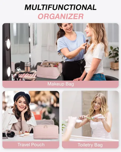 Miniatura 6 de BAGSMART Bolsa de Maquillaje Acolchada 24-A-Rosa
