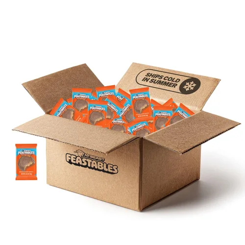 Miniatura 4 de Feastables MrBeast Copas de Mantequilla de Maní, Chocolate con Leche y Relleno de Mantequilla de Maní Cremosa, Copas para Adultos y Niños, Dulces