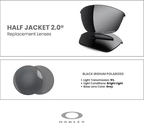 Miniatura 3 de OAKLEY Original Half Jacket 2.0 XL OO9154 Replacement Lenses For Men For Women+ Bundle Microfiber Pouch -FRAMES NOT INCLUDED
