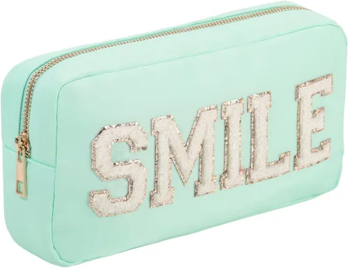 Miniatura 19 de Bolsa de maquillaje de viaje cosmética bolsa de maquillaje de aseo Orgnizer para mujeres, Sacos transparentes de color rosa intenso, Internacional