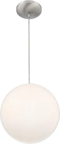 Miniatura 3 de Access Lighting 23941-BS/OPL - Colgante de perlas, 1 luz, 60 vatios, acero cepillado