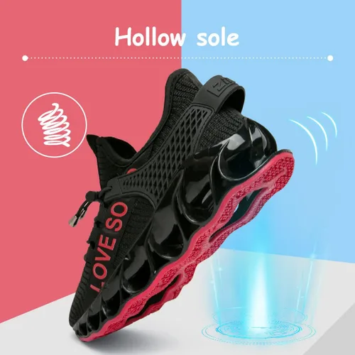 Miniatura 5 de ziitop Tenis para niños para correr tenis para niñas entrenamiento atlético deportes caminar ligeros transpirables sin cordones niño pequeñoniño