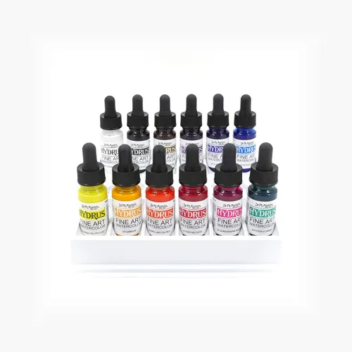 Miniatura 3 de Dr. Ph. Martin, botellas de acuarela para bellas artes Hydrus, de 0.5 oz, juego de 12 (Juego 1)